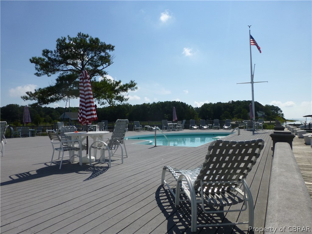 464 Jackson Creek Road Deltaville, VA 23043 - Photo 23 of 26 Community pool, lovely trex decking.