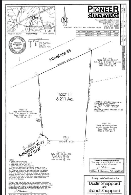 11 Fieldstone Way Anderson, SC 29621 - Photo 2 of 4 Plat