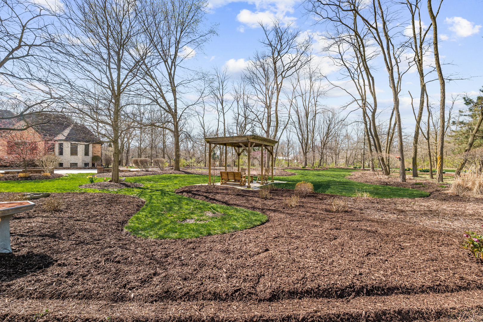 4965 Cemetery Road Morris, IL 60450 - Photo 17 of 82 a view of a garden with a fountain