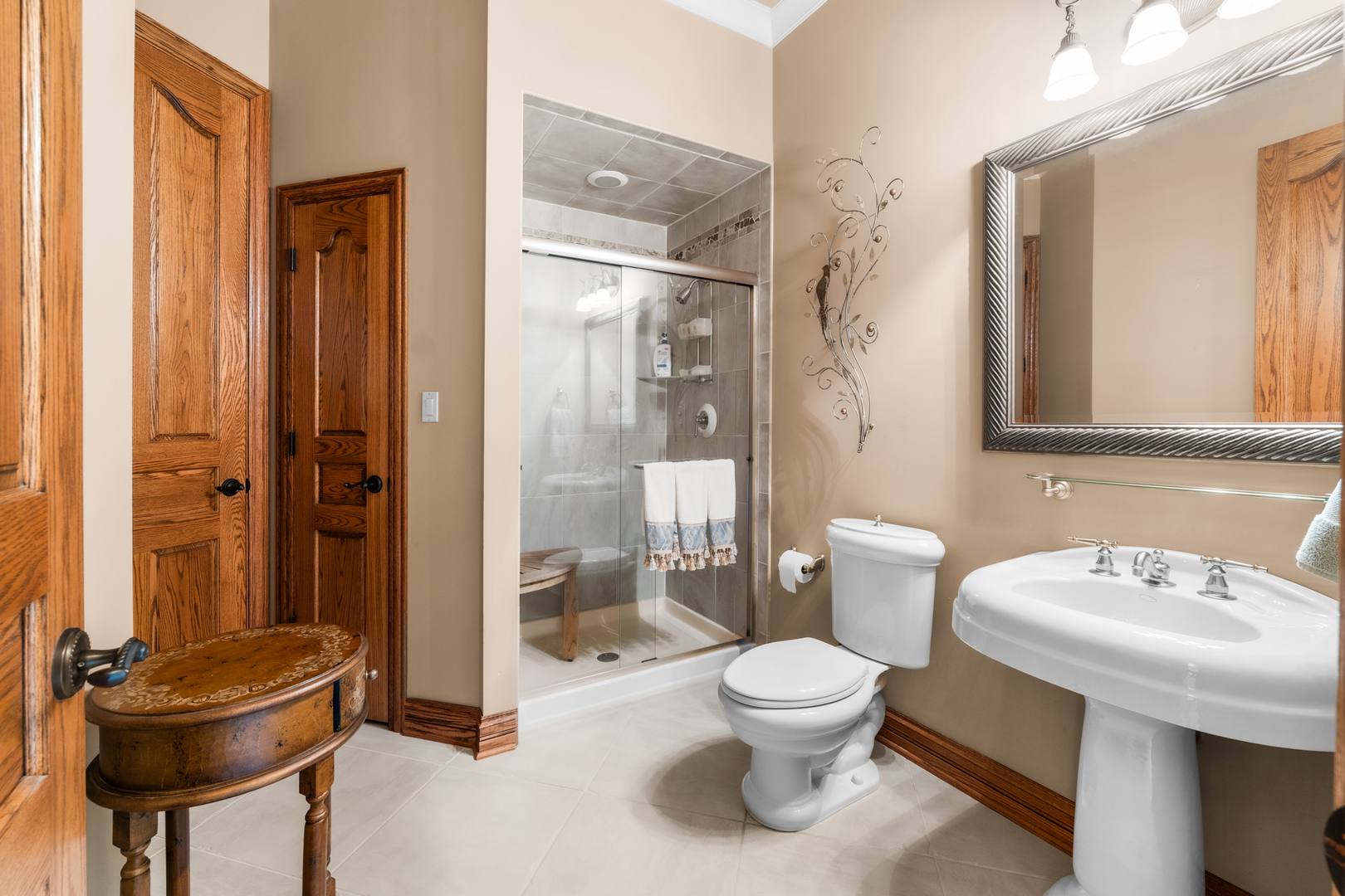 4965 Cemetery Road Morris, IL 60450 - Photo 57 of 82 a bathroom with a toilet sink and shower