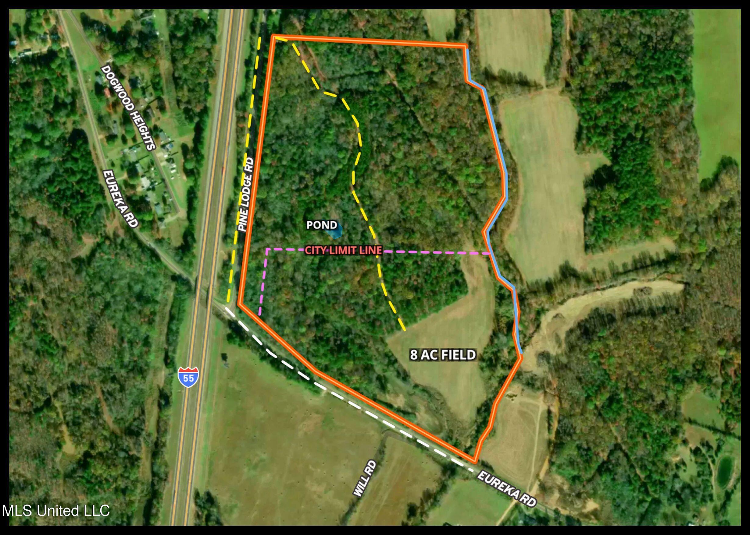 Pine Lodge Road Road Batesville, MS 38606 - Photo 6 of 99 1b 86 AC aerial with notes