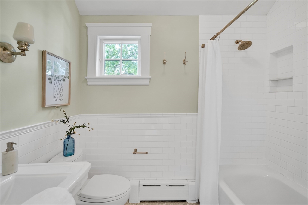 2 Percy Place Cambridge, MA 02139 - Photo 22 of 37 a bathroom with a toilet sink and shower