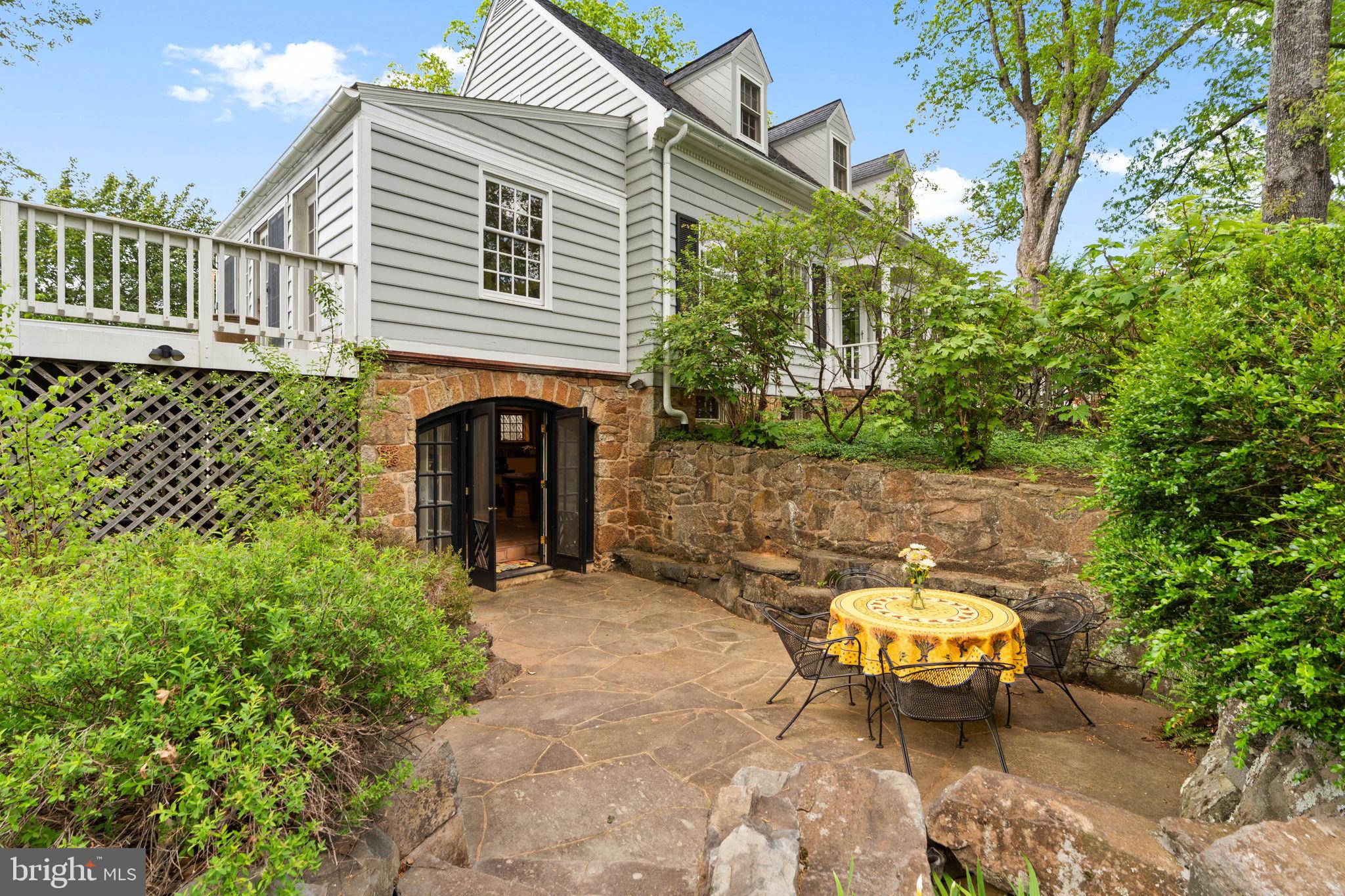 324 North Blue Ridge Turnpike Madison, VA 22727 - Photo 38 of 75 a view of a patio with table and chairs and potted plants