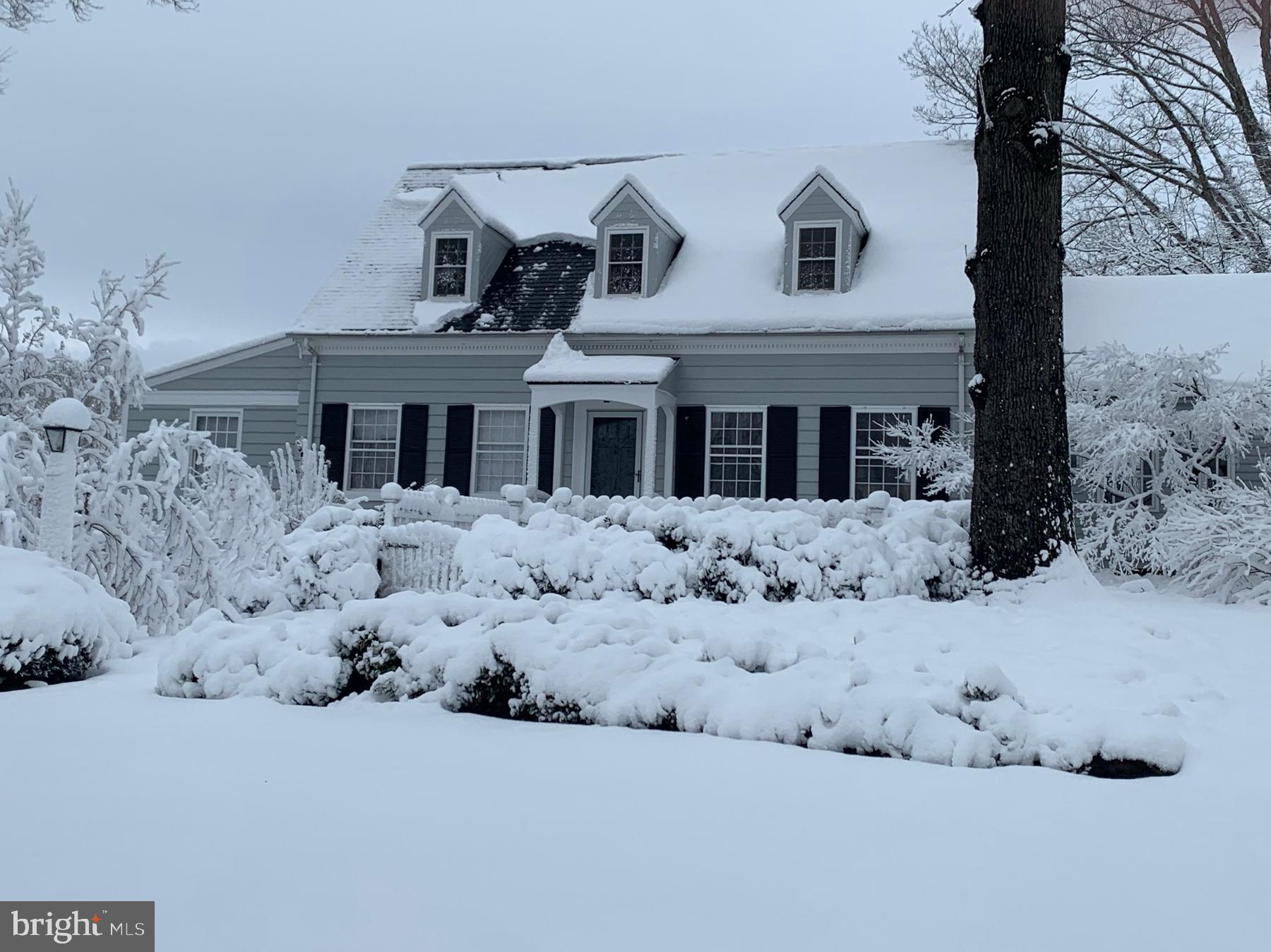 324 North Blue Ridge Turnpike Madison, VA 22727 - Photo 70 of 75 a front view of a house with a yard covered in snow
