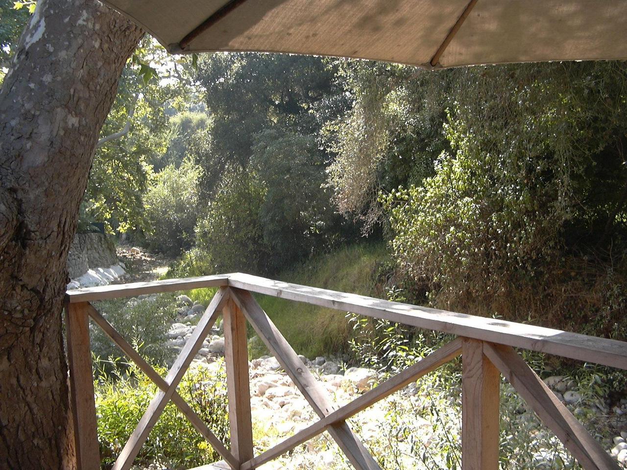 59 Humphrey Road Montecito, CA 93108 - Photo 4 of 11 Deck looking over Montecito Creek