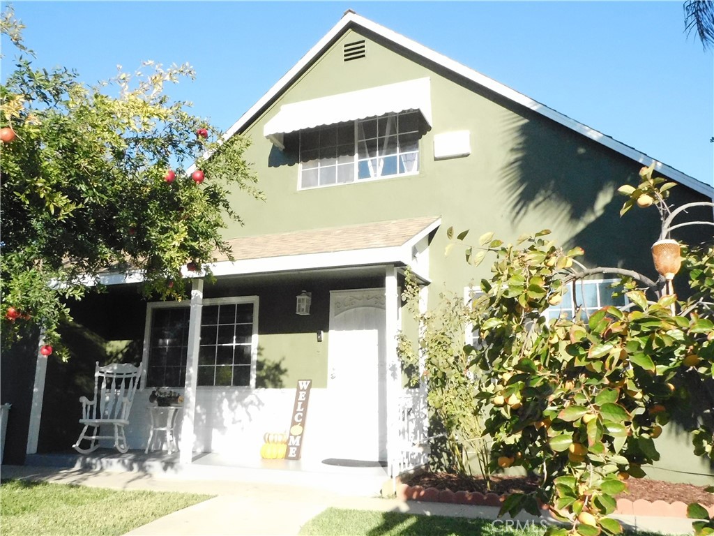a front view of a house