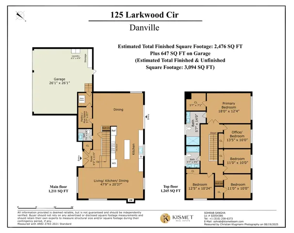 $1,998,000 | 125 Larkwood Circle, Danville, CA 94526