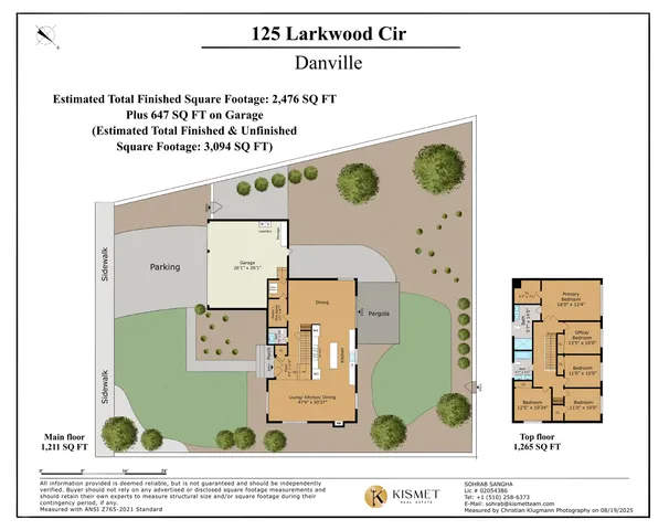 $1,998,000 | 125 Larkwood Circle, Danville, CA 94526