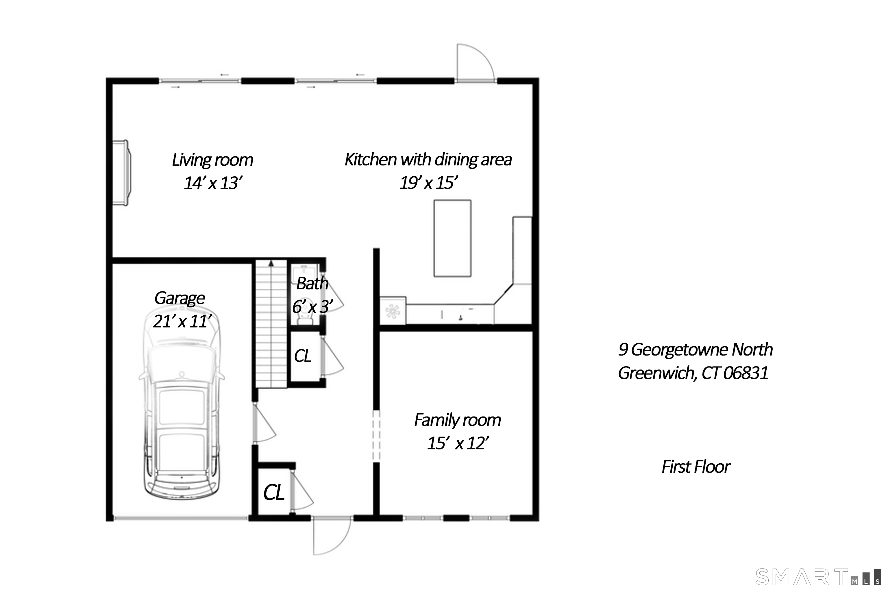 9 Georgetowne North Greenwich, CT 06831 - Photo 3 of 35 a picture of a park with a white wall
