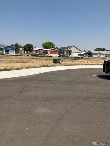 an aerial view of a entryway