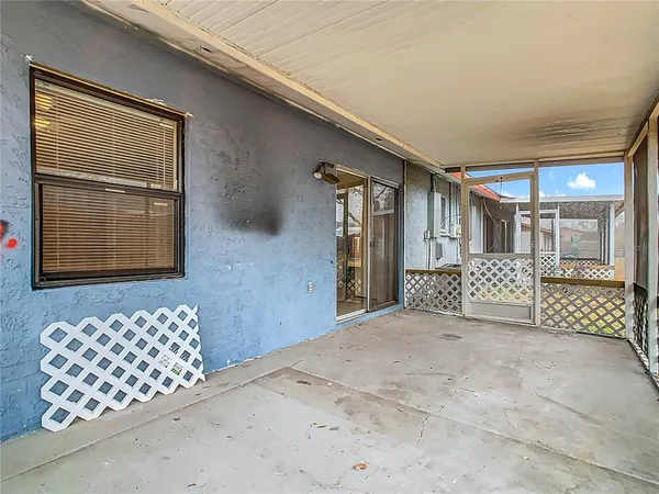a view of a porch
