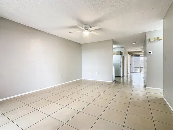 a view of an empty room and window