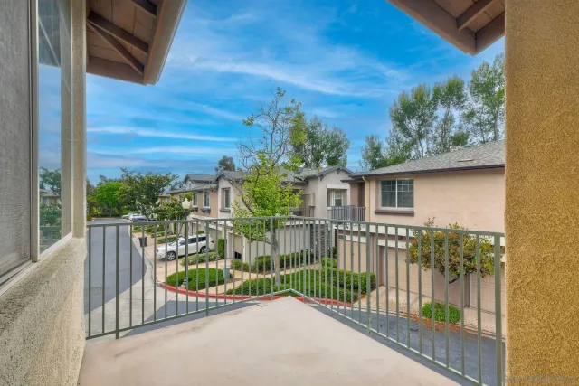 a view of a balcony