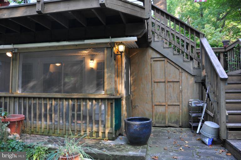 5708 Kirkham Court Springfield, VA 22151 - Photo 25 of 28 View of Screen Porch from Backyard
