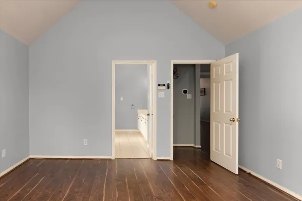 wooden floor in an empty room