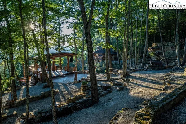 a view of a house with a street