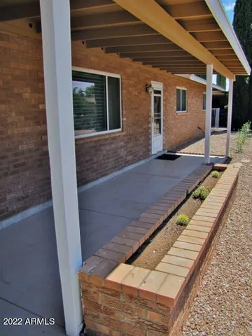 a view of a house with a balcony