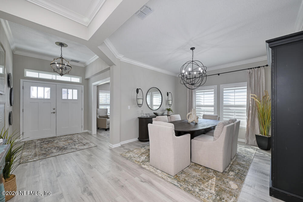 161 Archstone Way Street St. Augustine, FL 32092 - Photo 6 of 55 Dining Room, Living Room and Front Entry