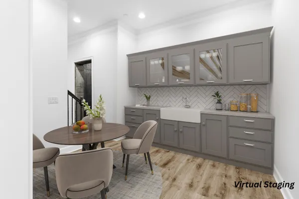 a view of swimming pool with outdoor seating and plants