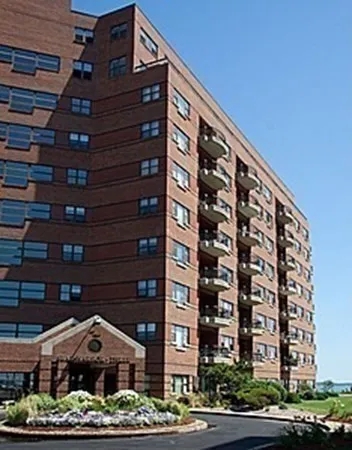 a view of a large building