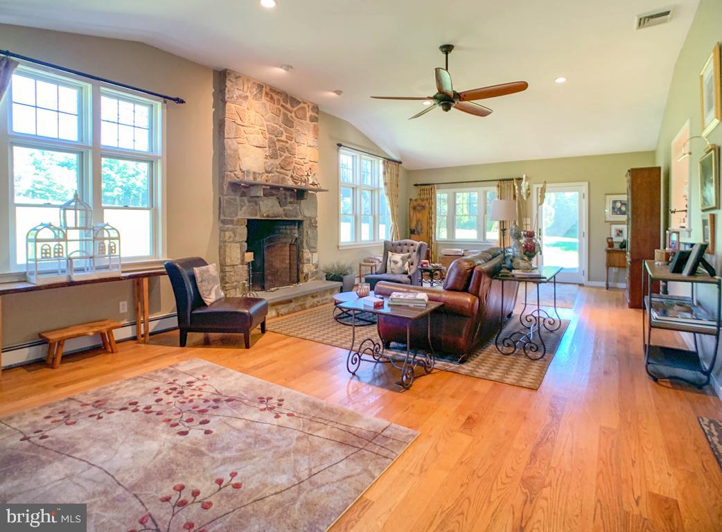 2670 Meetinghouse Road Jamison, PA 18929 - Photo 18 of 42 Living room/stone fireplace