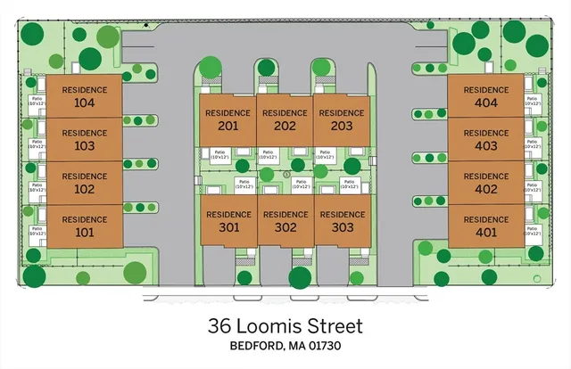 a bird view of a building