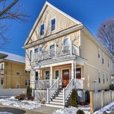 a front view of a building