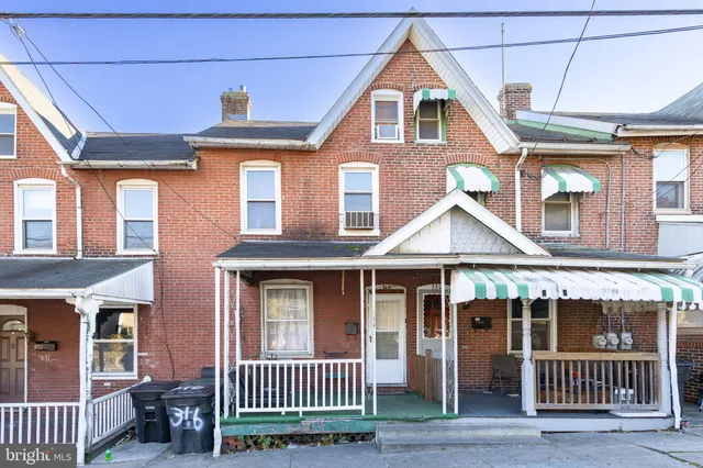 a front view of a house