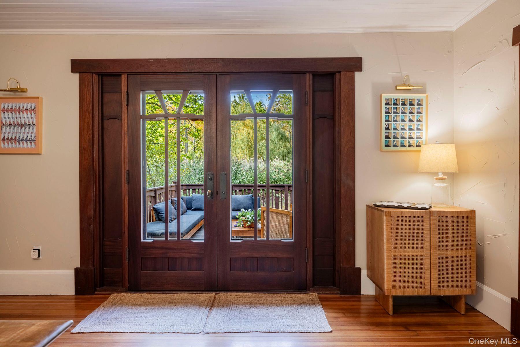 64 Lower Byrdcliffe Road Woodstock, NY 12498 - Photo 17 of 36 a view of front door with stairs