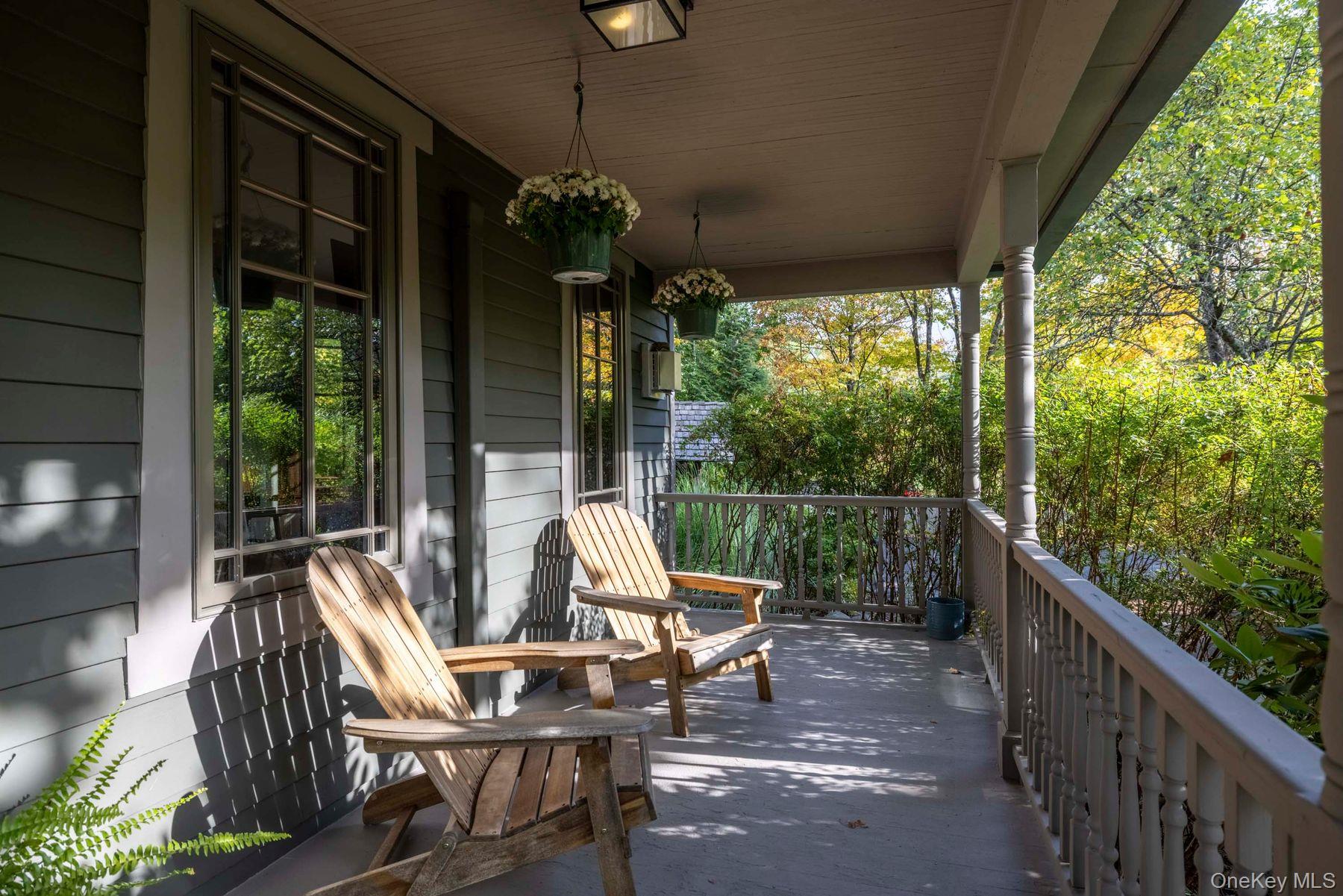 64 Lower Byrdcliffe Road Woodstock, NY 12498 - Photo 7 of 36 a view of a house with backyard and porch