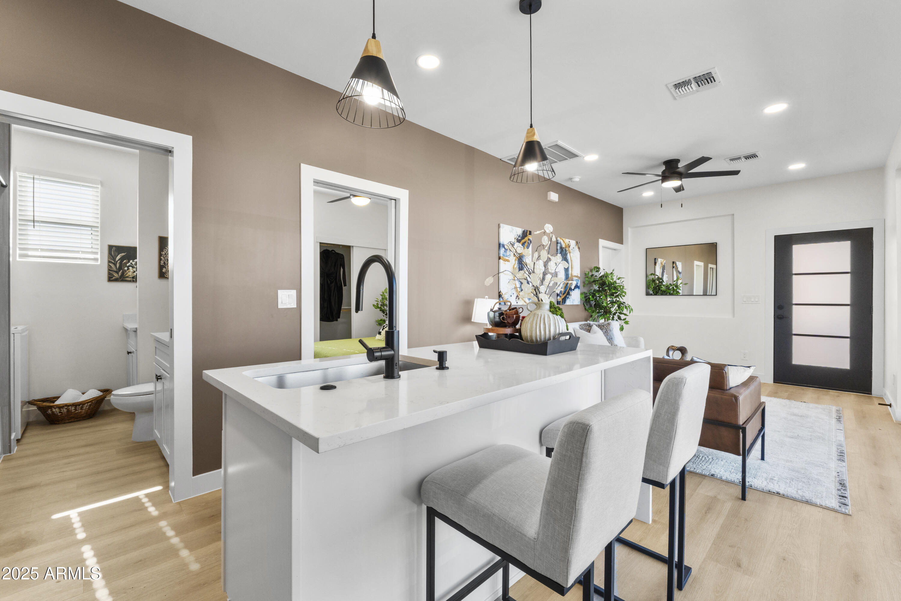 1502 South 14th Street Phoenix, AZ 85034 - Photo 14 of 43 a view of a dining room with furniture and wooden floor