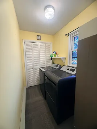 a kitchen with stainless steel appliances granite countertop a stove and a refrigerator