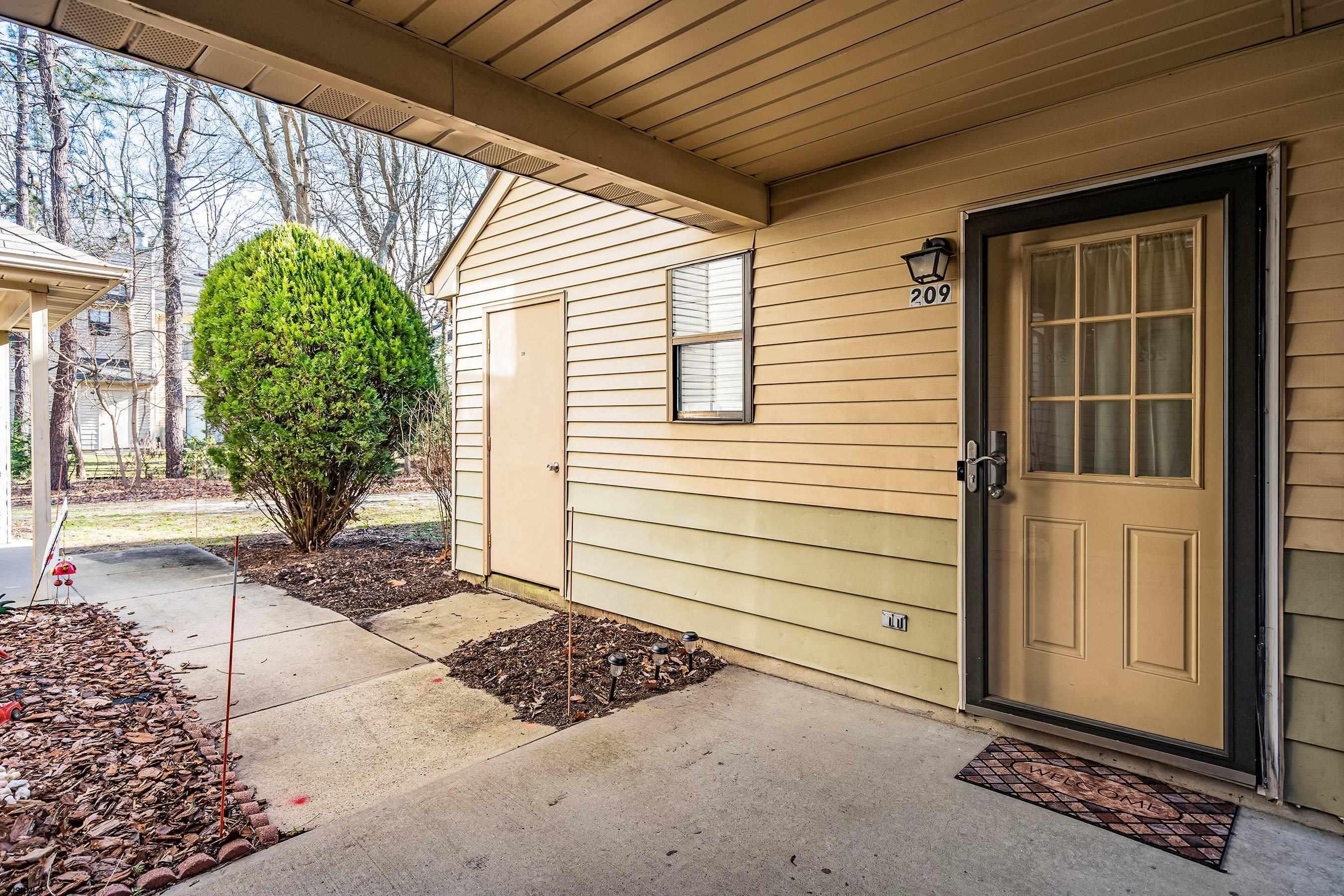 a view of a entryway door front of house