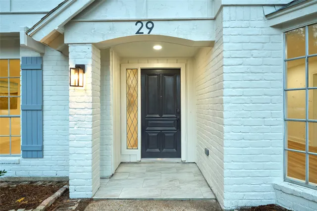 a front view of a house with shower