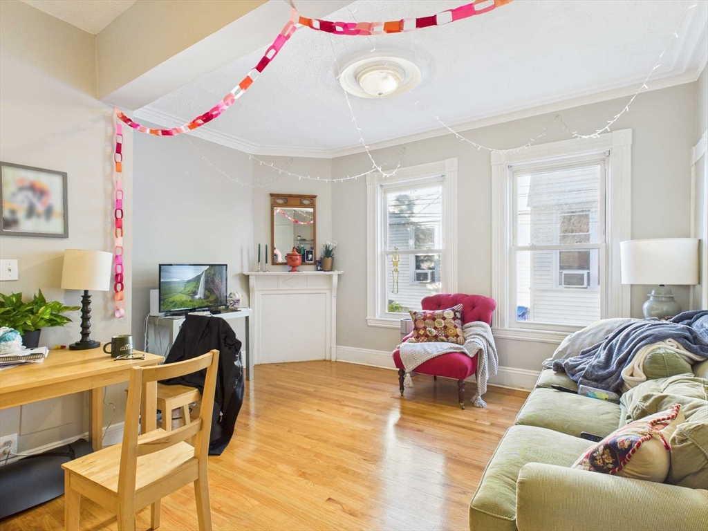 16-22 Reedsdale Street Boston, MA 02134 - Photo 36 of 39 a living room with furniture and a wooden floor