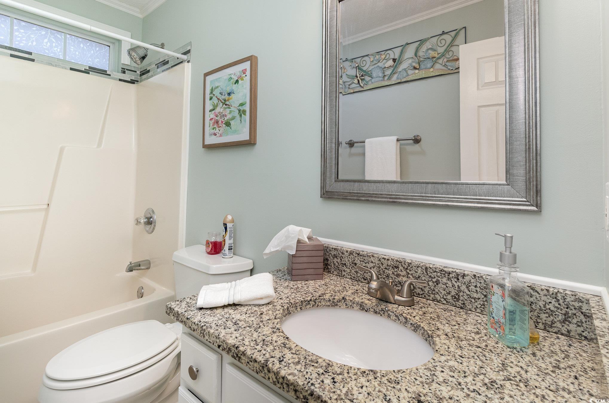 2654 Wild Game Trail Myrtle Beach, SC 29588 - Photo 26 of 37 Bathroom featuring shower / bath combination, vani