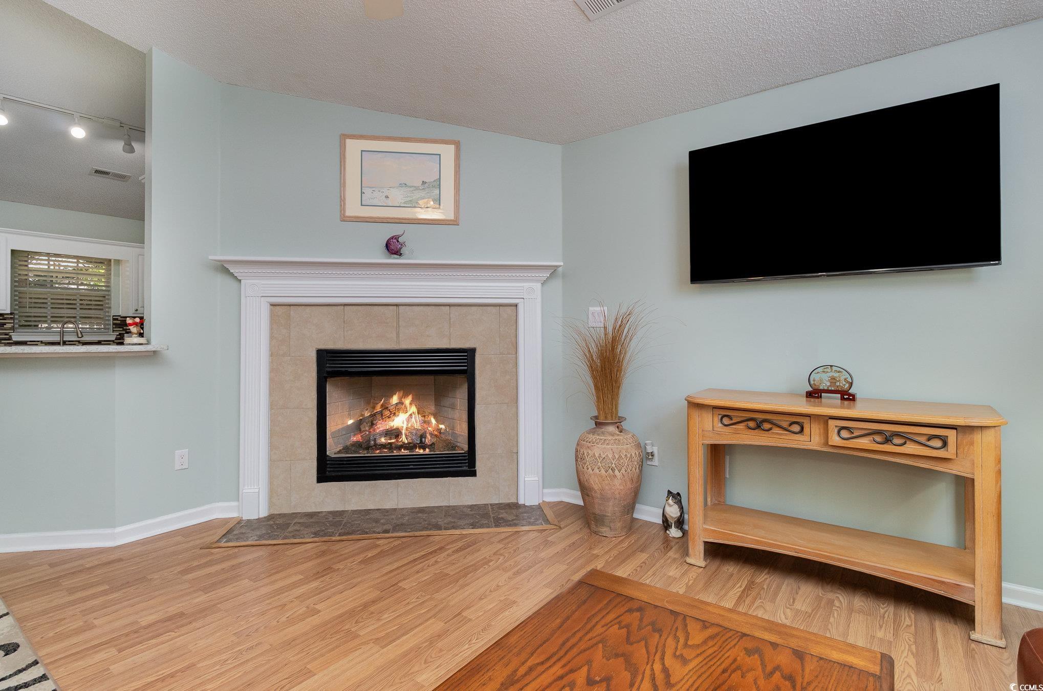 2654 Wild Game Trail Myrtle Beach, SC 29588 - Photo 6 of 37 Living room featuring baseboards, track lighting,