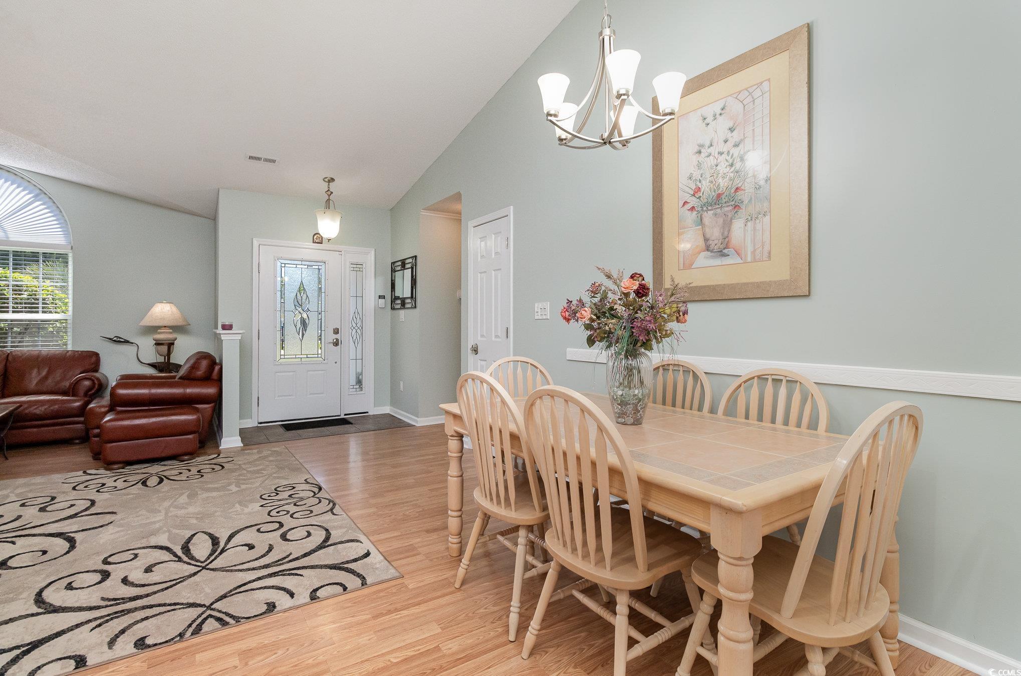 2654 Wild Game Trail Myrtle Beach, SC 29588 - Photo 8 of 37 Dining area featuring light wood-type flooring, vi