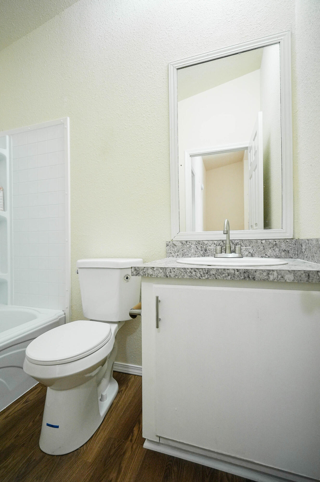 25016 Drews Road Chiloquin, OR 97624 - Photo 31 of 54 a bathroom with a granite countertop toilet and a sink