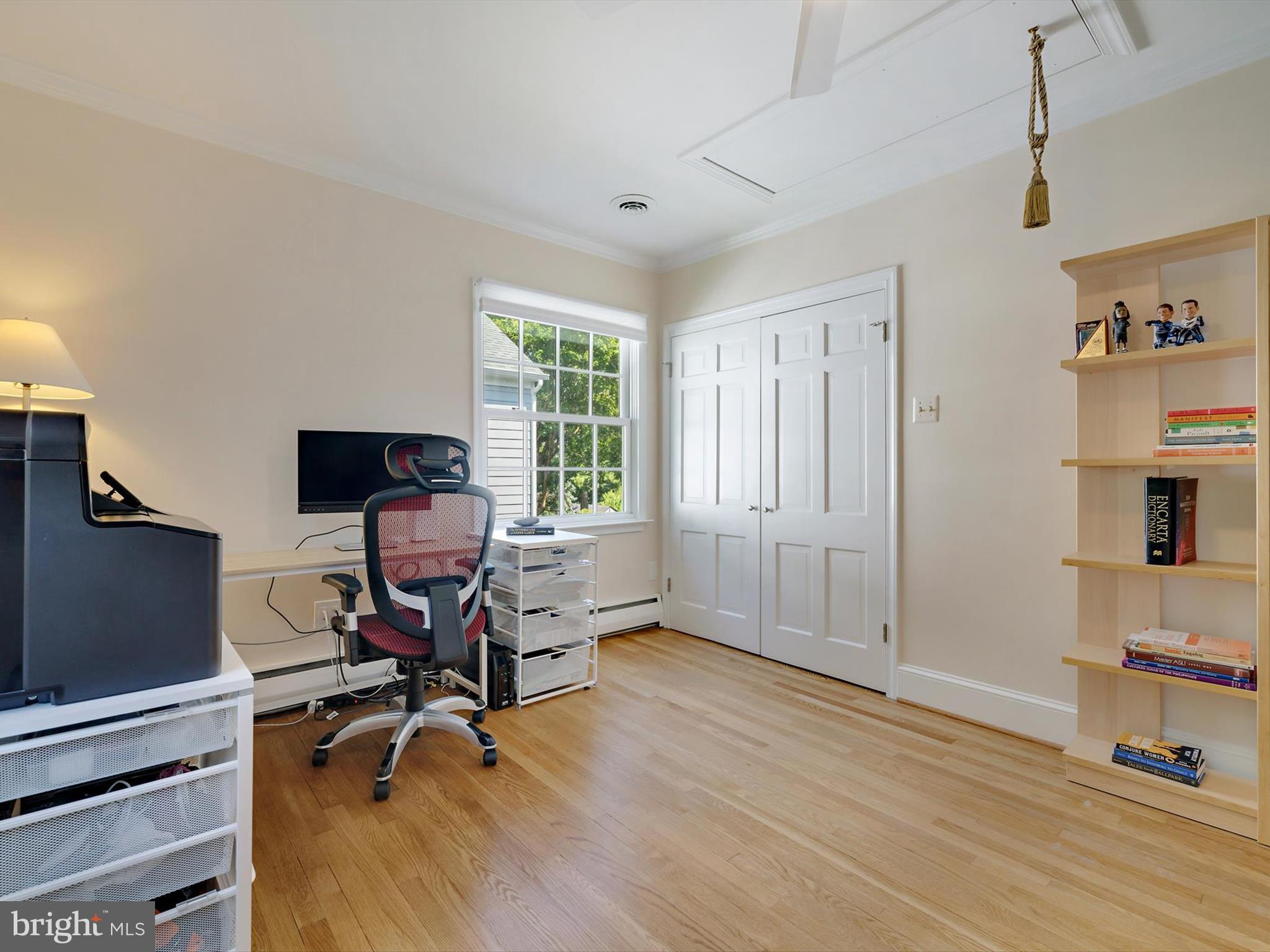 6 Brice Road Annapolis, MD 21409 - Photo 33 of 107 a view of a workspace with furniture and a window