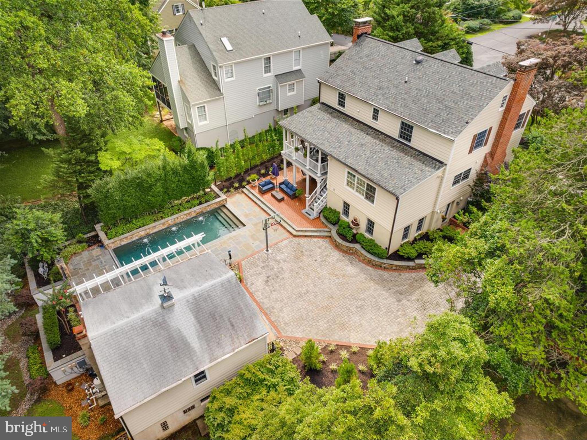 6 Brice Road Annapolis, MD 21409 - Photo 87 of 107 an aerial view of a house with a yard and balcony