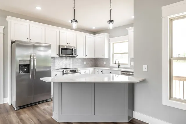 a view of a bathroom with a shower