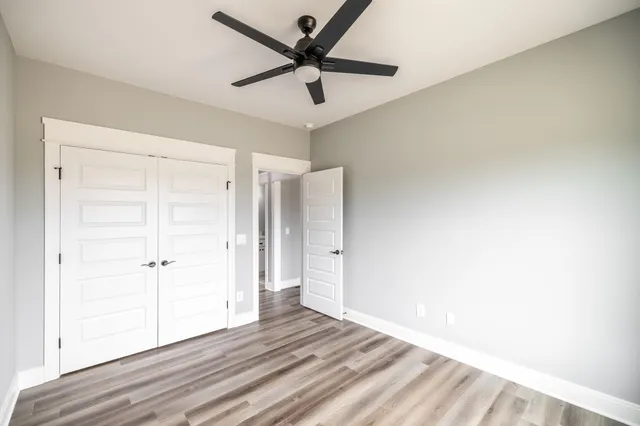 a backyard of a house