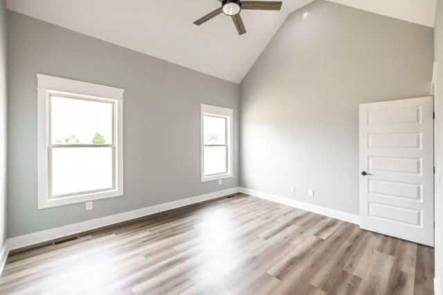 a view of a city street from a balcony