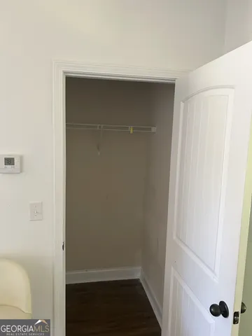 a close view of closet