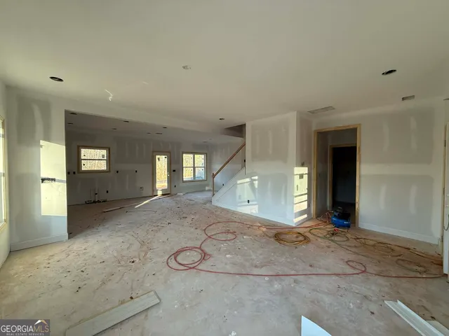 a view of an empty room