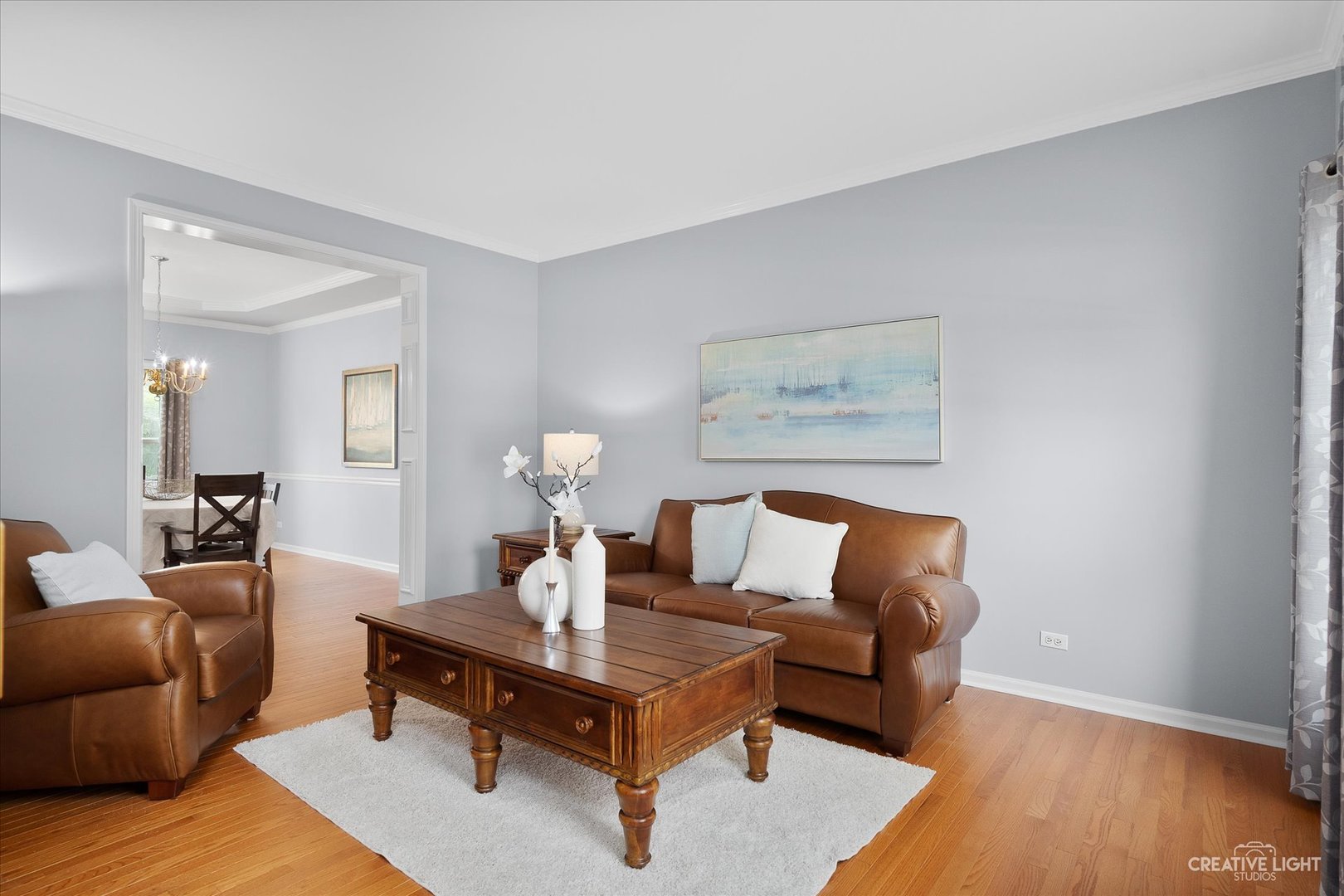 3812 Grassmere Road Naperville, IL 60564 - Photo 10 of 46 a living room with furniture and wooden floor