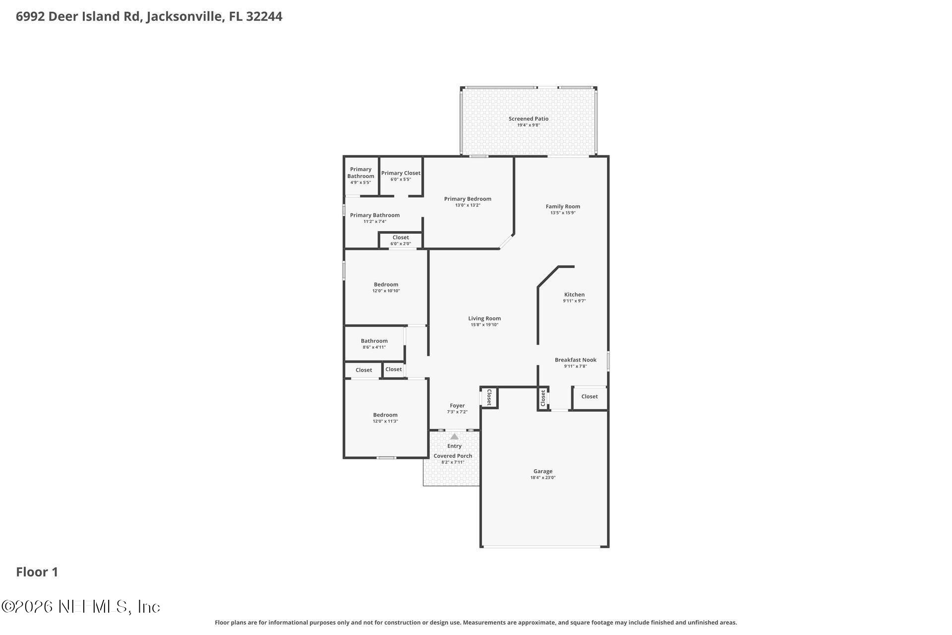 6992 Deer Island Road Jacksonville, FL 32244 - Photo 21 of 21 001-photo-floor-plan-15427691
