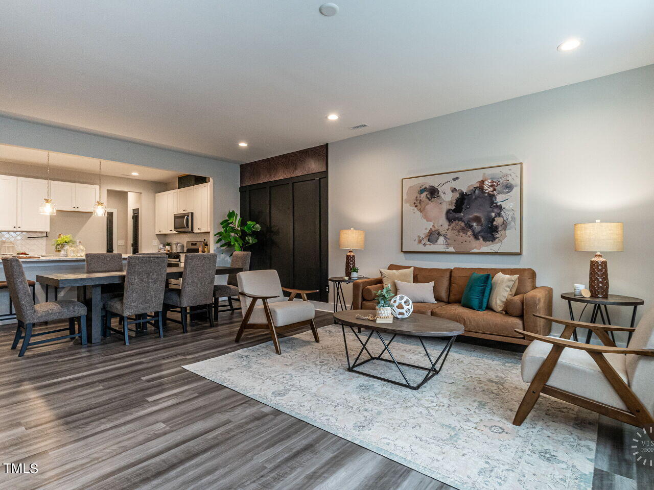 806 Malta Way Durham, NC 27703 - Photo 14 of 37 a living room with furniture and wooden floor