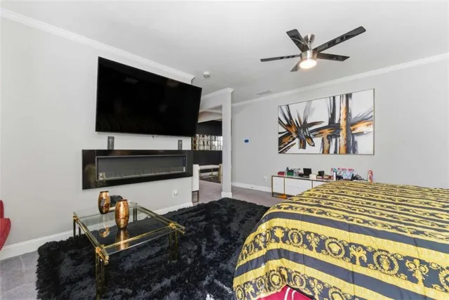 a room with furniture and a window